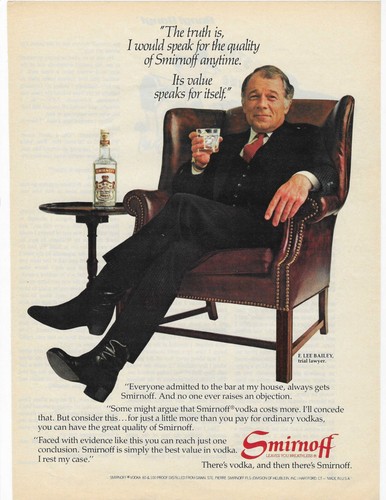 Lee bailey smirnoff vodka - f.,